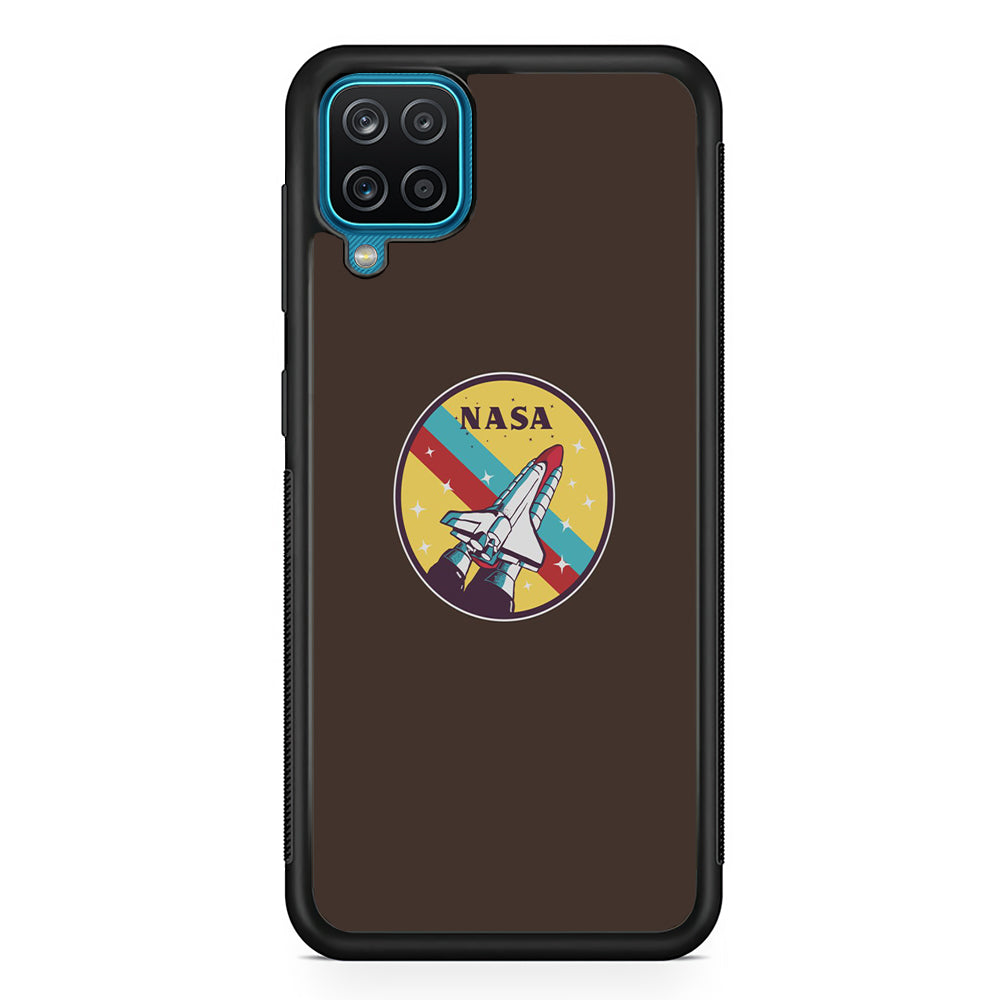 Nasa Dark Aircraft Icon Samsung Galaxy A12 Case