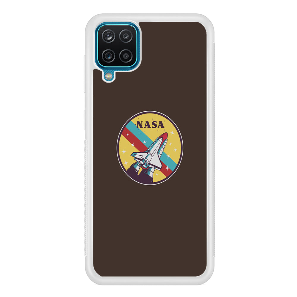 Nasa Dark Aircraft Icon Samsung Galaxy A12 Case