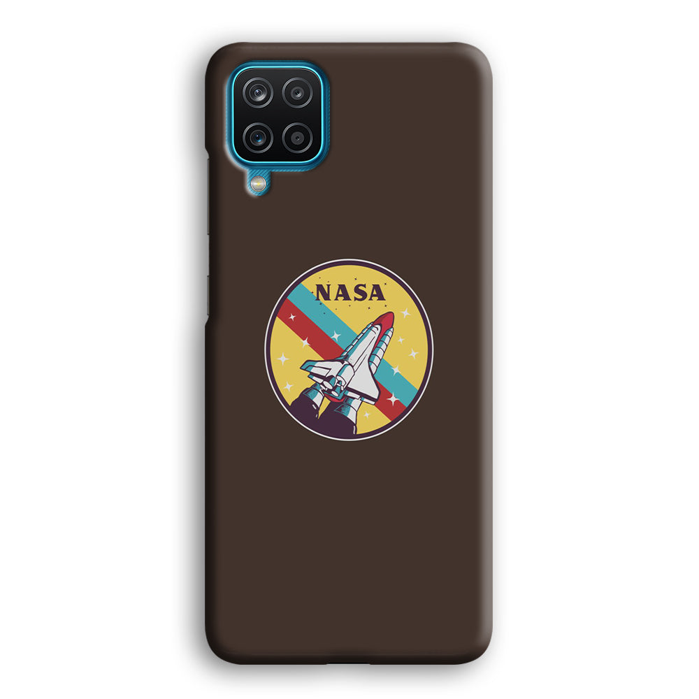 Nasa Dark Aircraft Icon Samsung Galaxy A12 Case