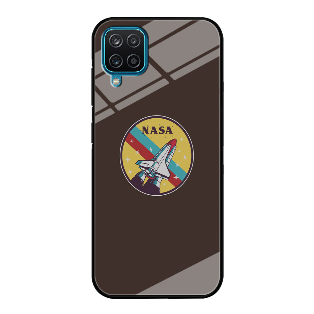 Nasa Dark Aircraft Icon Samsung Galaxy A12 Case