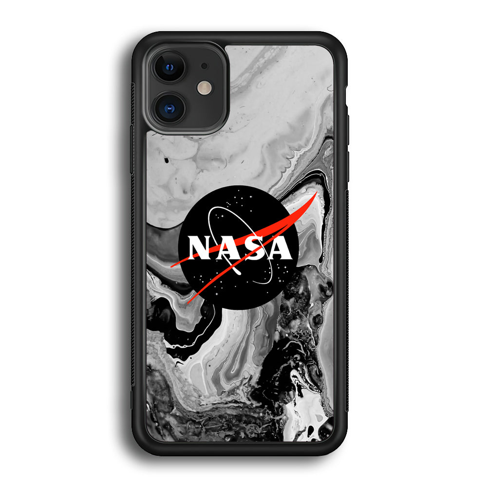 Nasa Grey Marble iPhone 12 Case