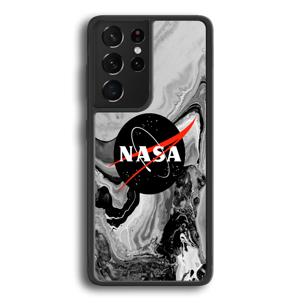 Nasa Grey Marble Samsung Galaxy S21 Ultra Case