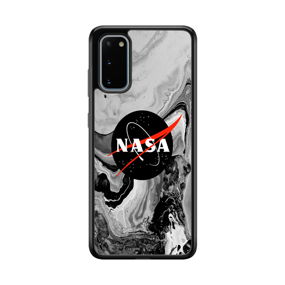 Nasa Grey Marble Samsung Galaxy S20 Case