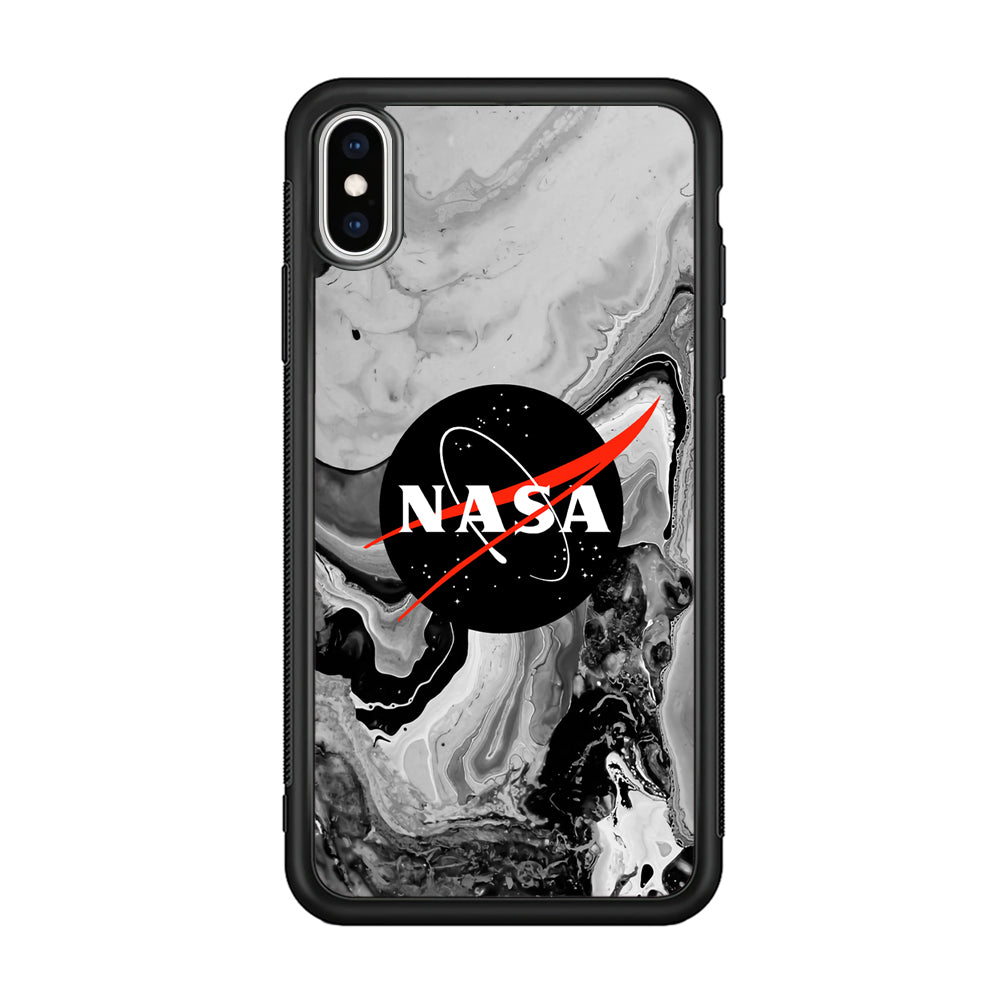 Nasa Grey Marble iPhone X Case