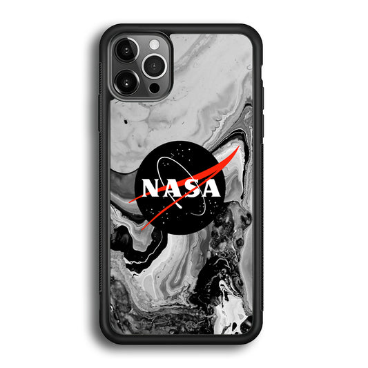 Nasa Grey Marble iPhone 12 Pro Case