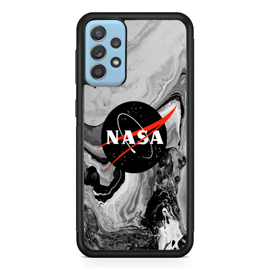 Nasa Grey Marble Samsung Galaxy A52 Case