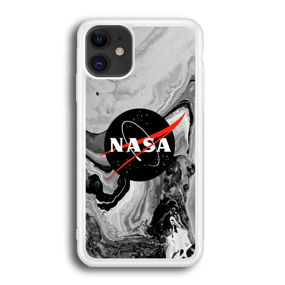 Nasa Grey Marble iPhone 12 Case