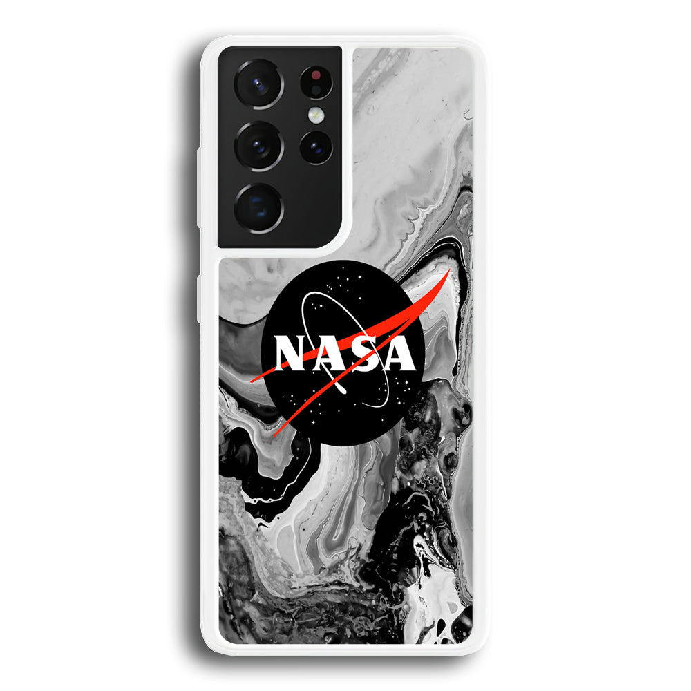 Nasa Grey Marble Samsung Galaxy S21 Ultra Case