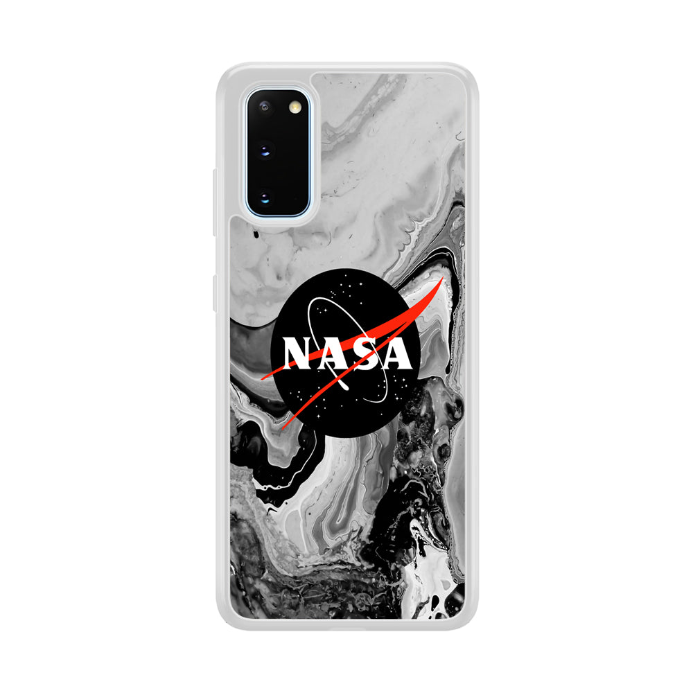 Nasa Grey Marble Samsung Galaxy S20 Case