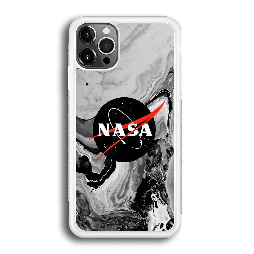 Nasa Grey Marble iPhone 12 Pro Case