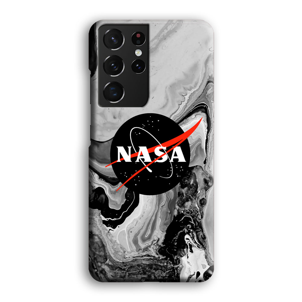 Nasa Grey Marble Samsung Galaxy S21 Ultra Case