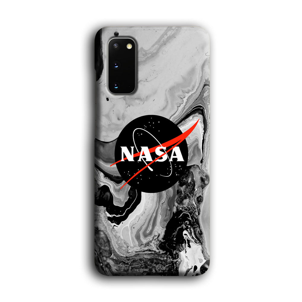 Nasa Grey Marble Samsung Galaxy S20 Case