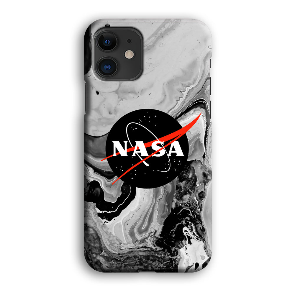 Nasa Grey Marble iPhone 12 Case