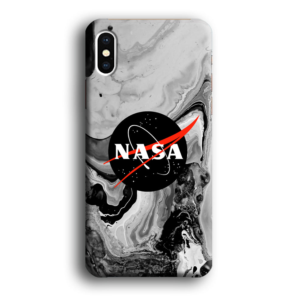 Nasa Grey Marble iPhone XS Case