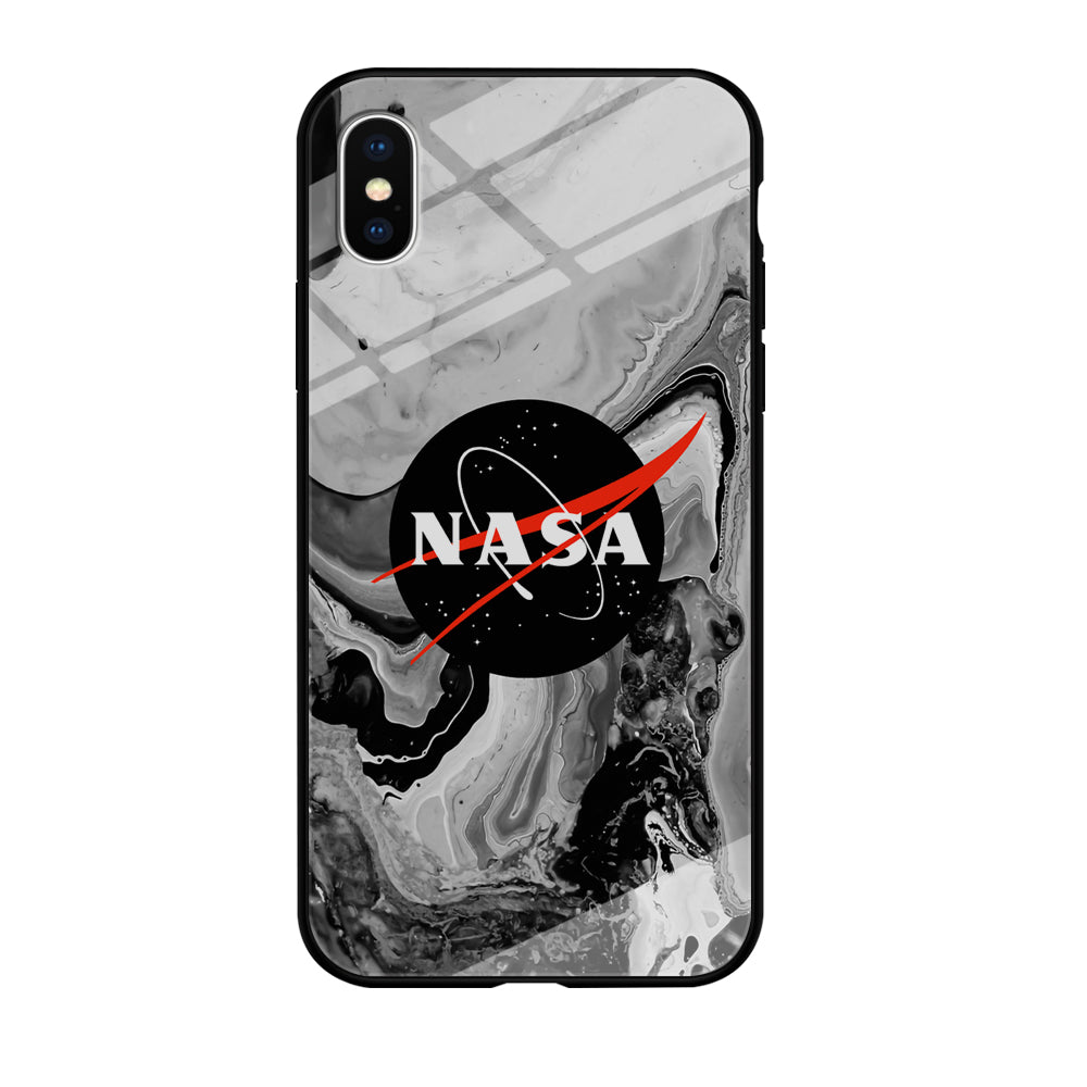 Nasa Grey Marble iPhone XS Case