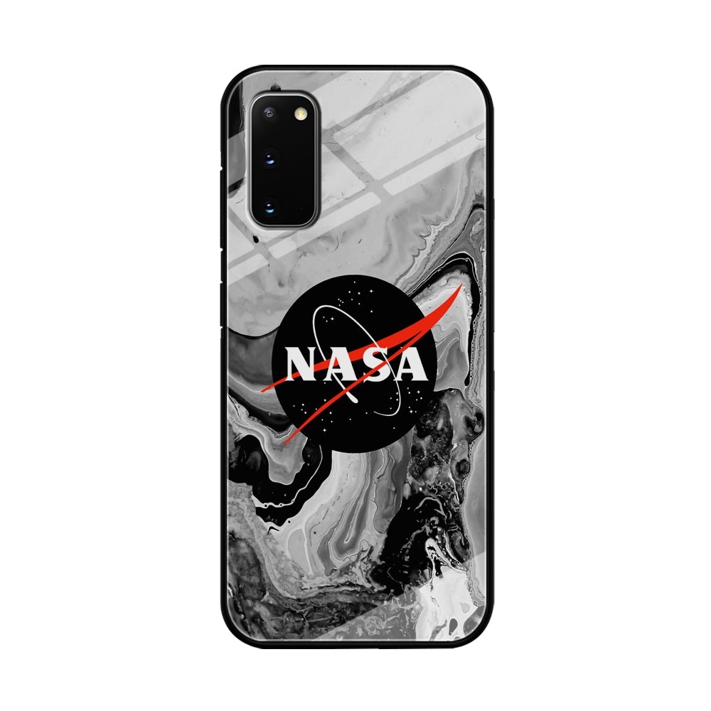 Nasa Grey Marble Samsung Galaxy S20 Case