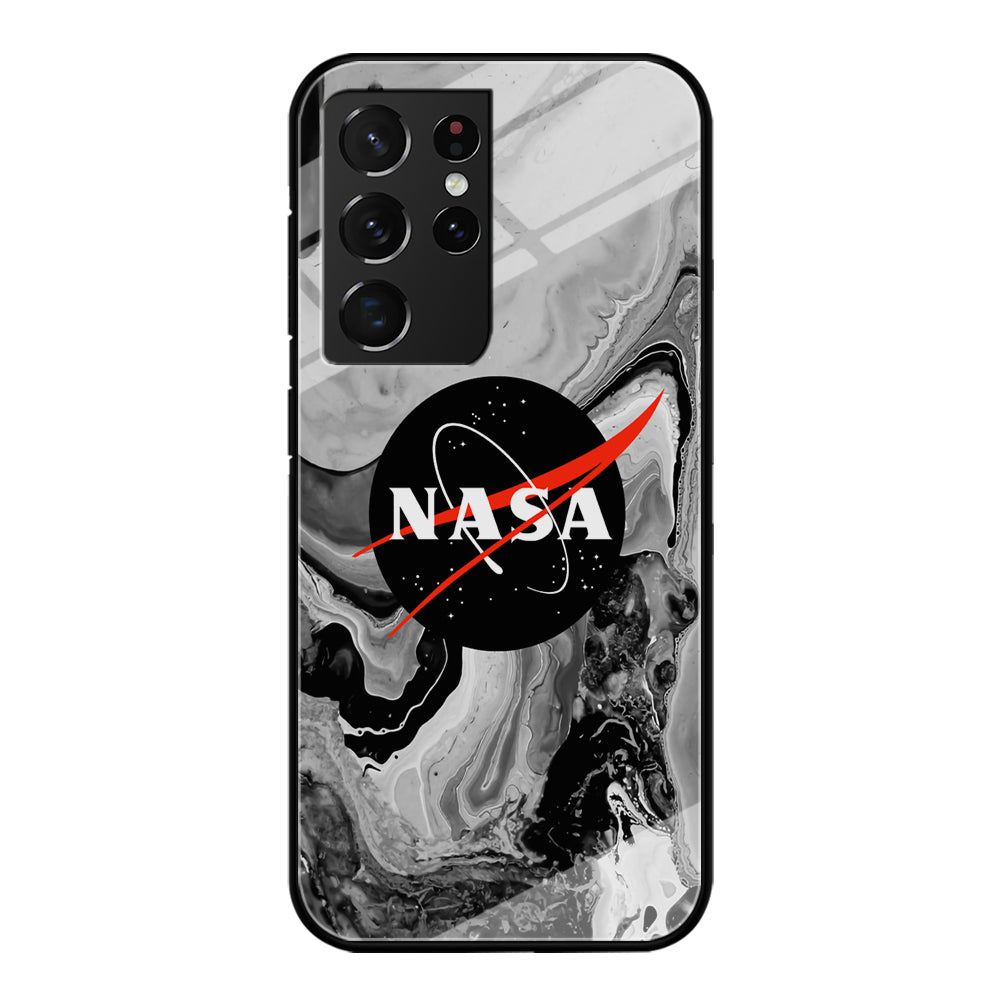 Nasa Grey Marble Samsung Galaxy S21 Ultra Case