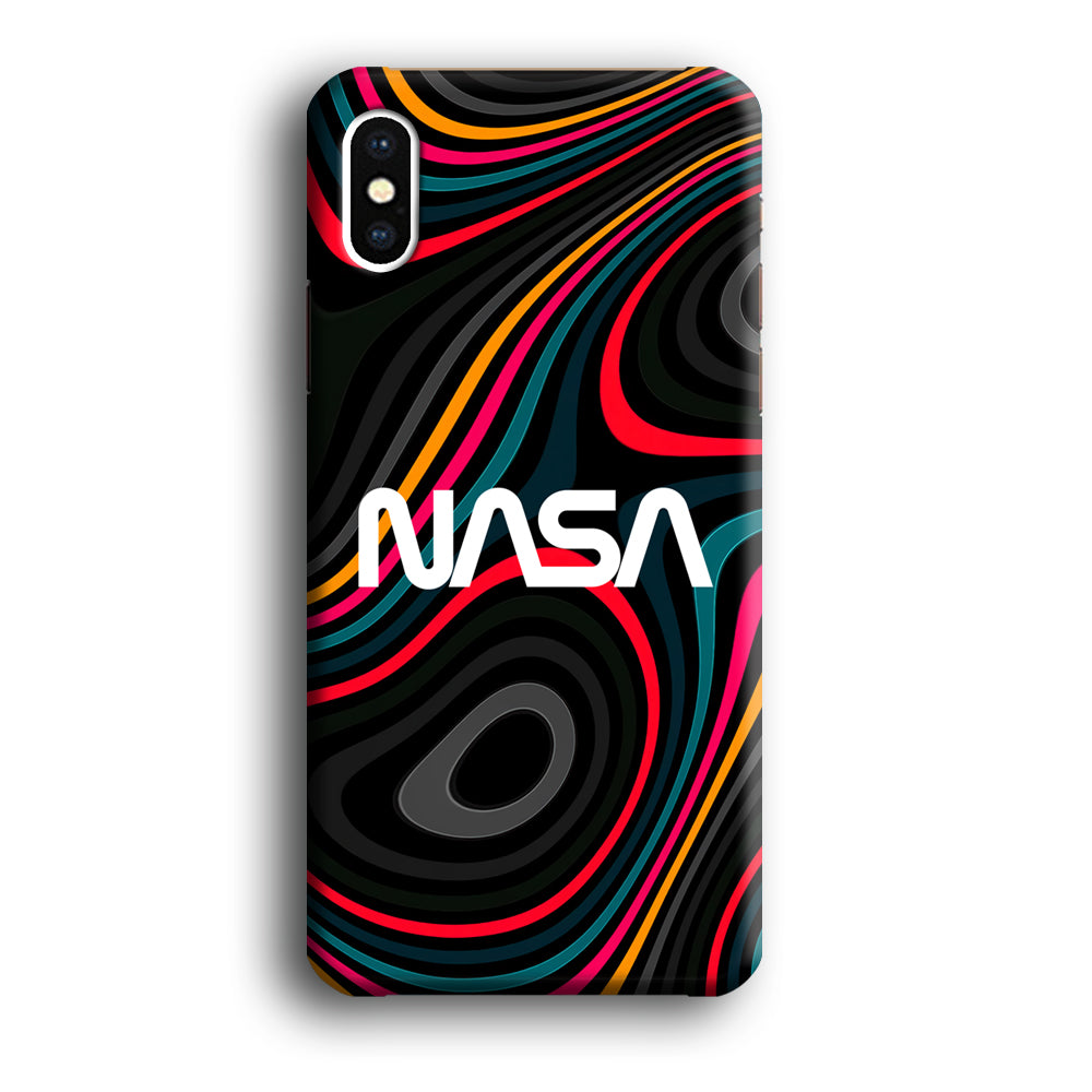 Nasa Rainbow Abstract iPhone X Case