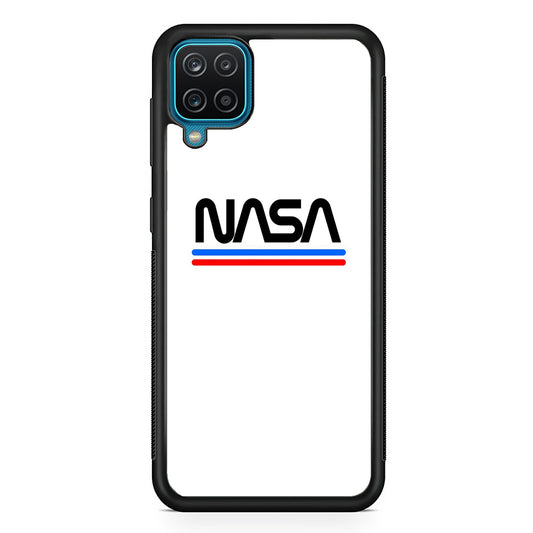 Nasa White Stripe Samsung Galaxy A12 Case