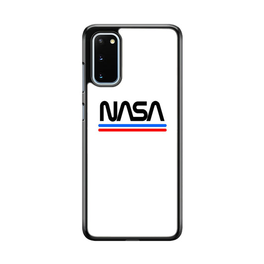 Nasa White Stripe Samsung Galaxy S20 Case