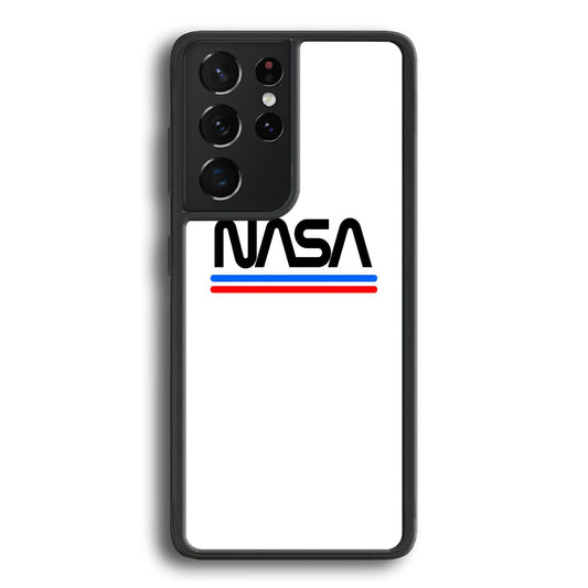 Nasa White Stripe Samsung Galaxy S21 Ultra Case