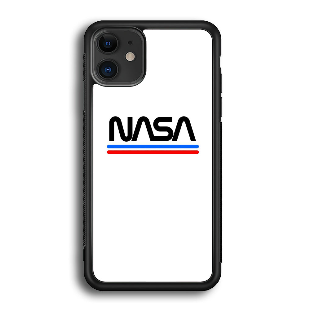 Nasa White Stripe iPhone 12 Case