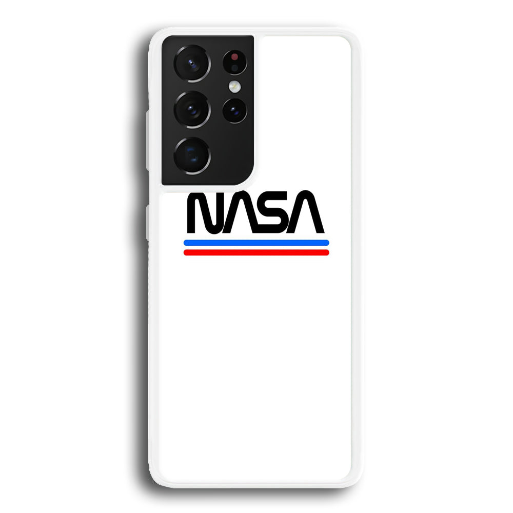 Nasa White Stripe Samsung Galaxy S21 Ultra Case