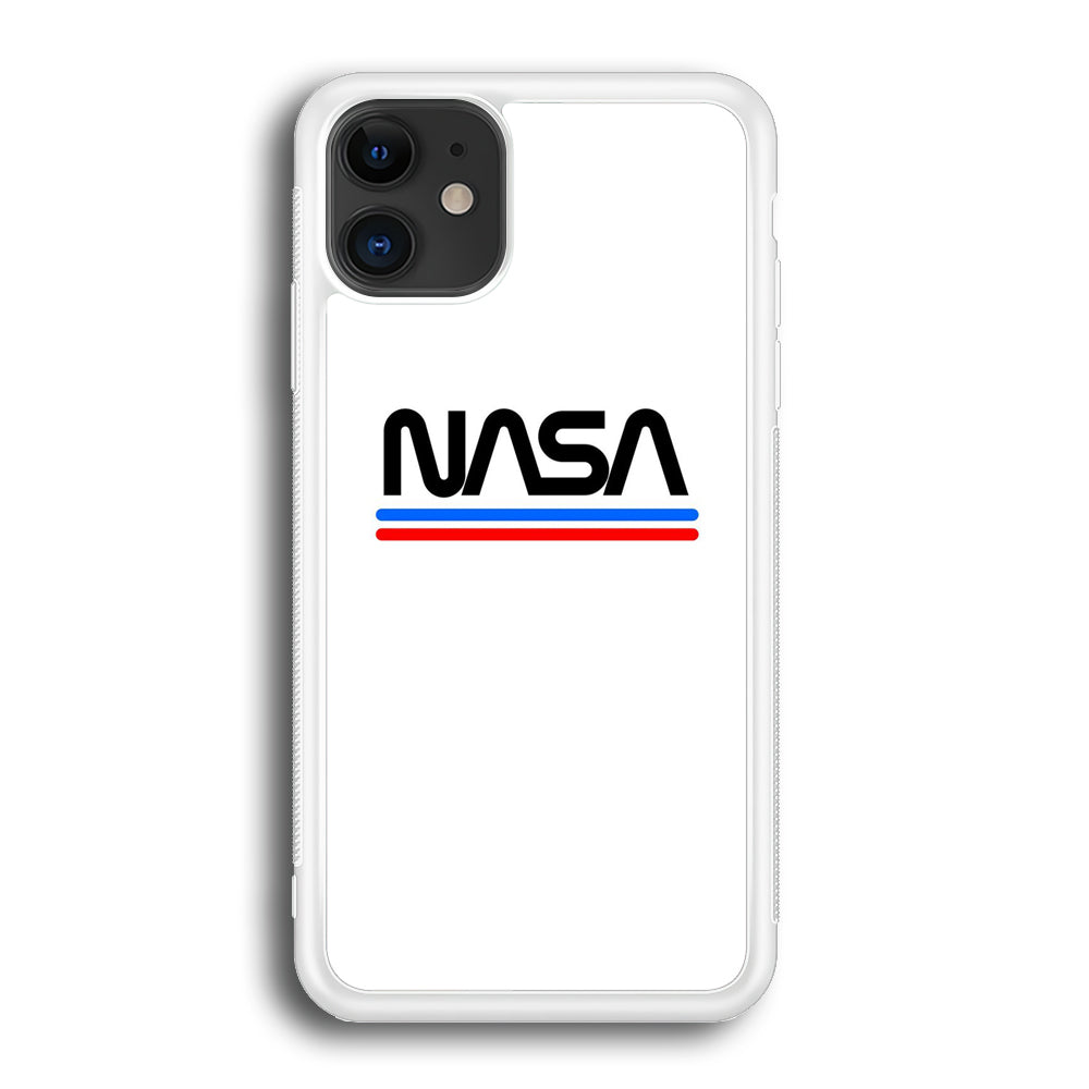 Nasa White Stripe iPhone 12 Case