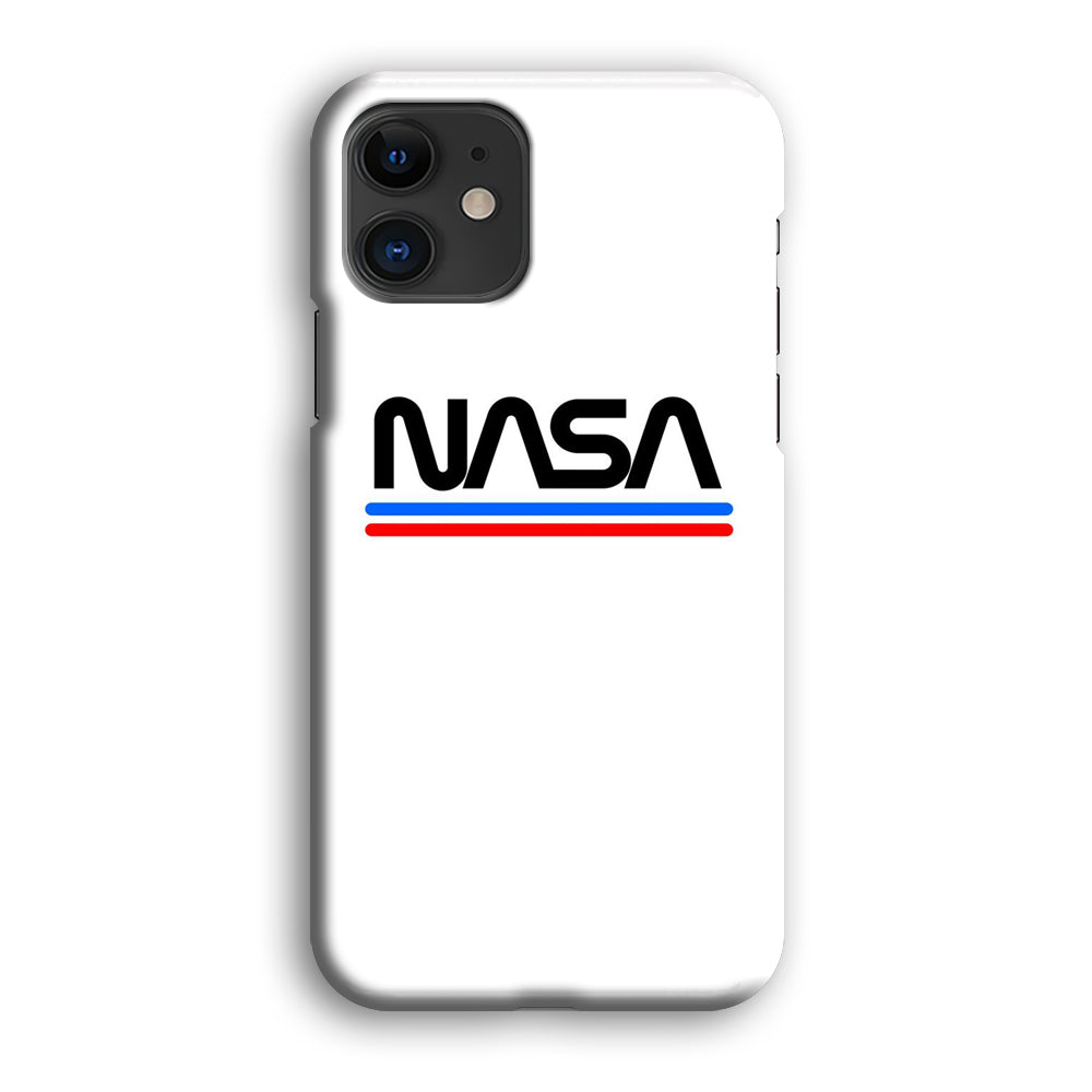 Nasa White Stripe iPhone 12 Case