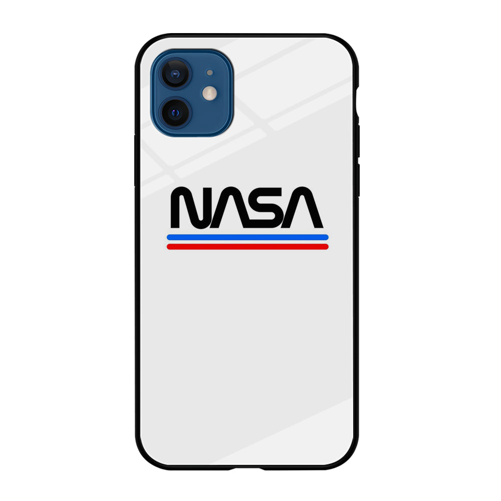 Nasa White Stripe iPhone 12 Case