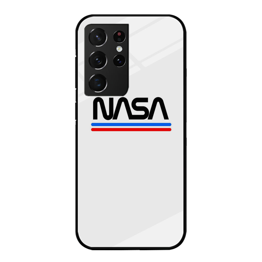 Nasa White Stripe Samsung Galaxy S21 Ultra Case