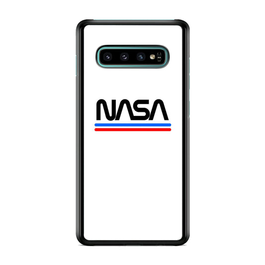 Nasa White Stripe Samsung Galaxy S10 Case