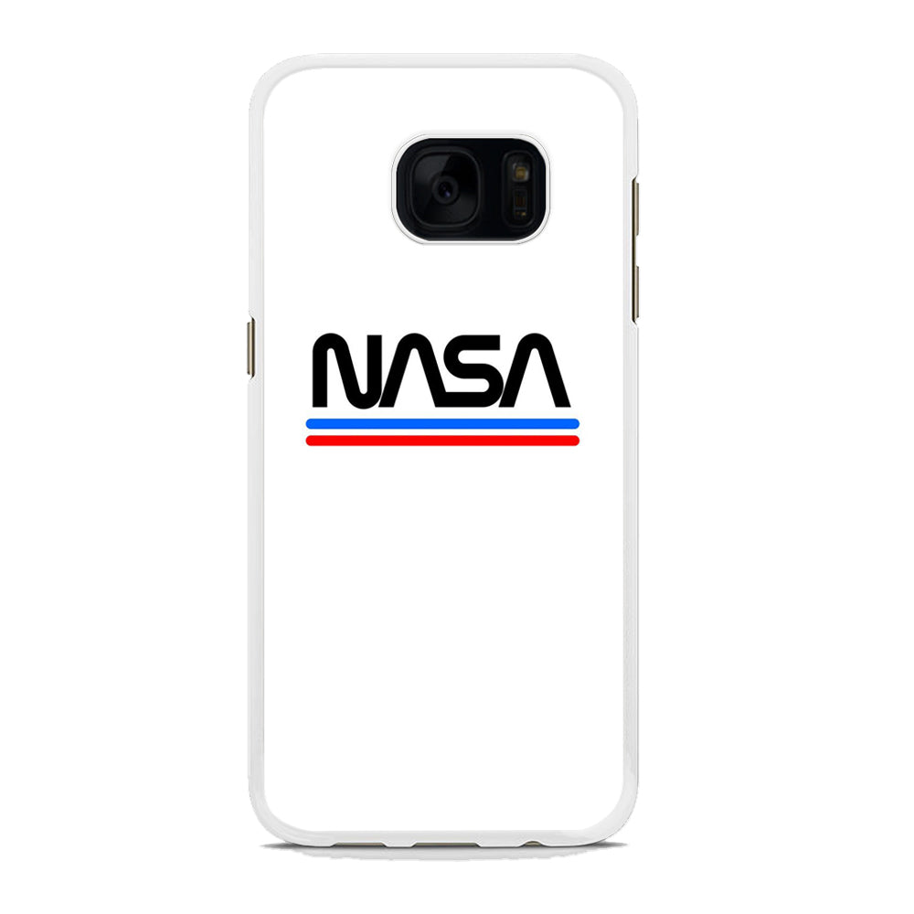 Nasa White Stripe Samsung Galaxy S7 Edge Case