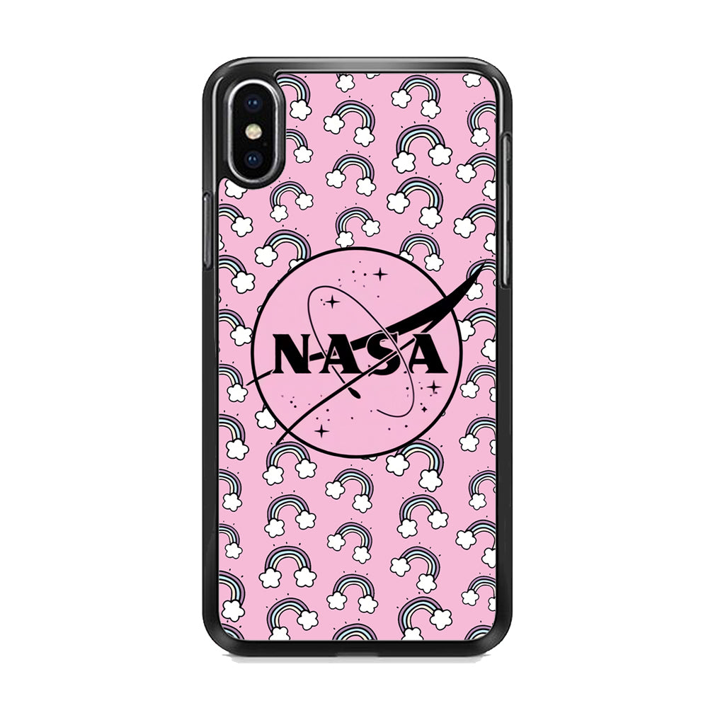 Nasa and Rainbow Features iPhone XS MAX Case