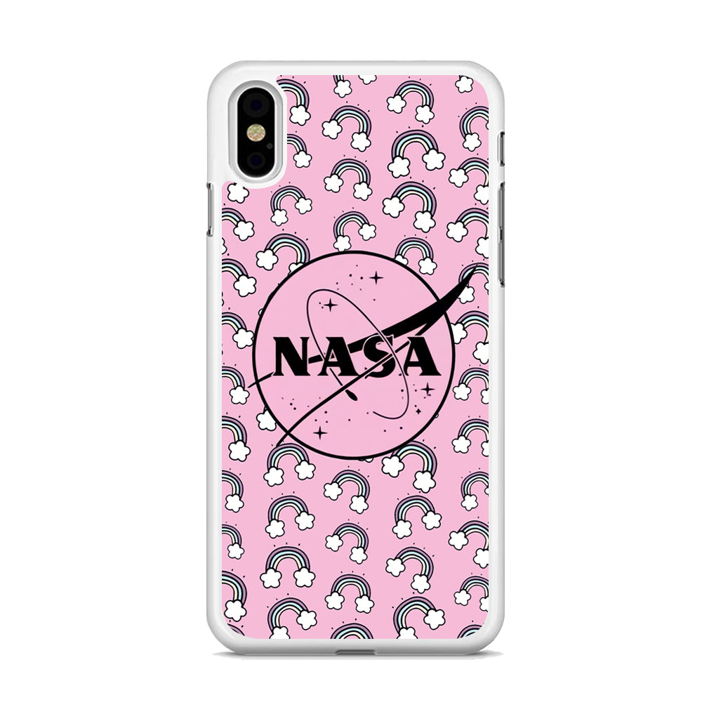 Nasa and Rainbow Features iPhone XS MAX Case