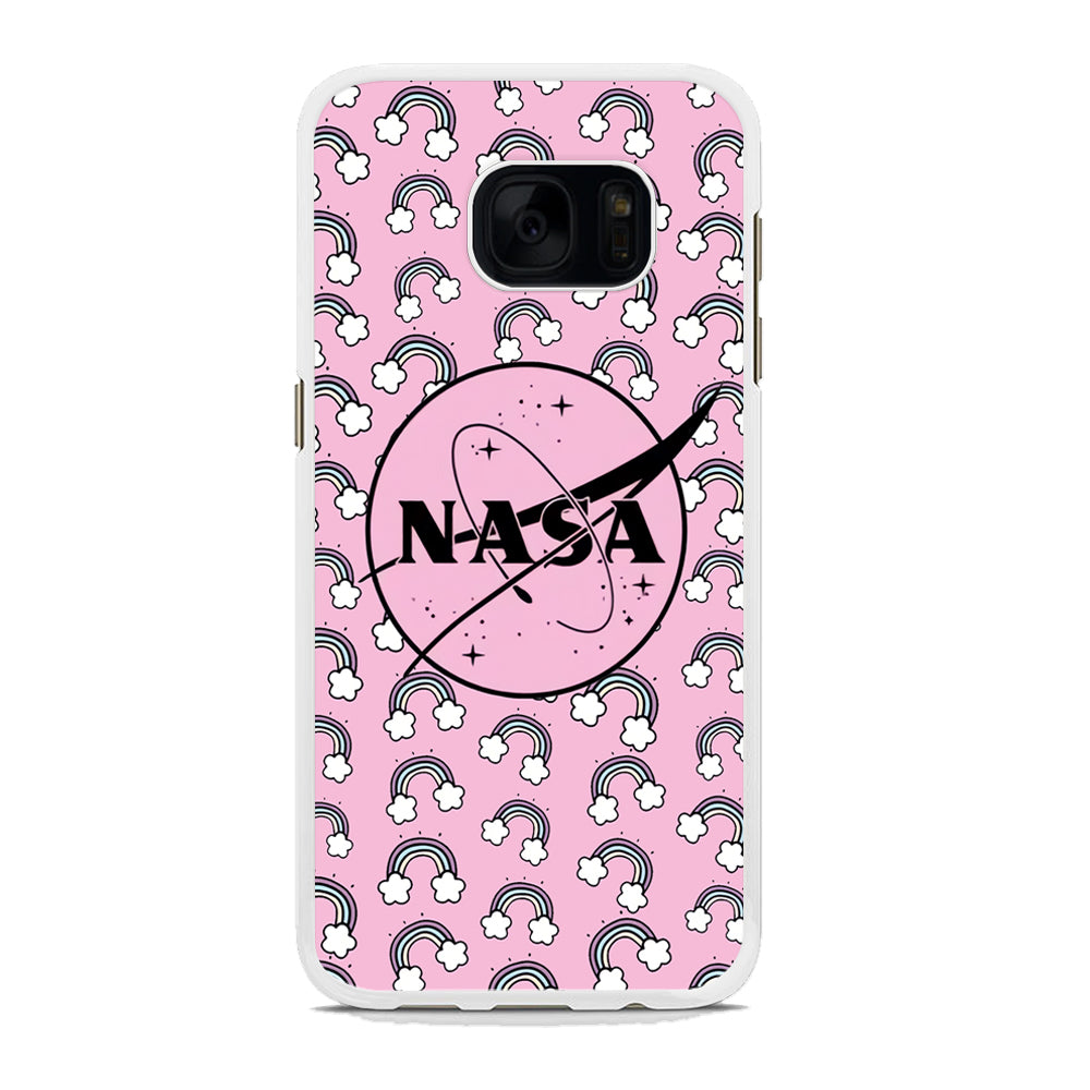 Nasa and Rainbow Features Samsung Galaxy S7 Edge Case