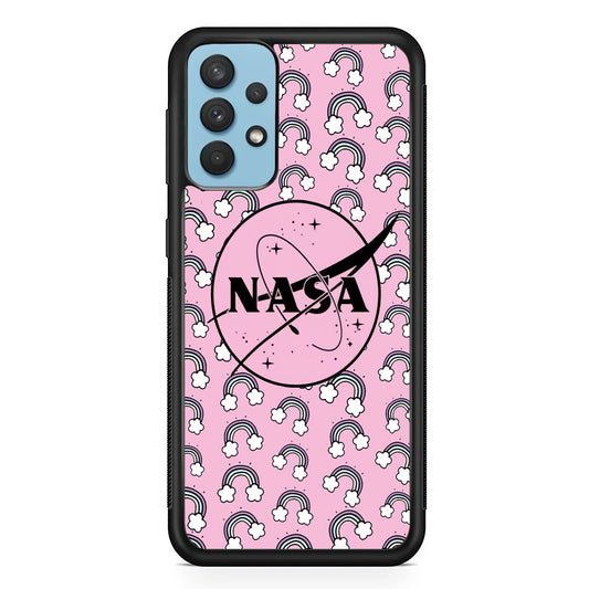 Nasa and Rainbow Features Samsung Galaxy A32 Case