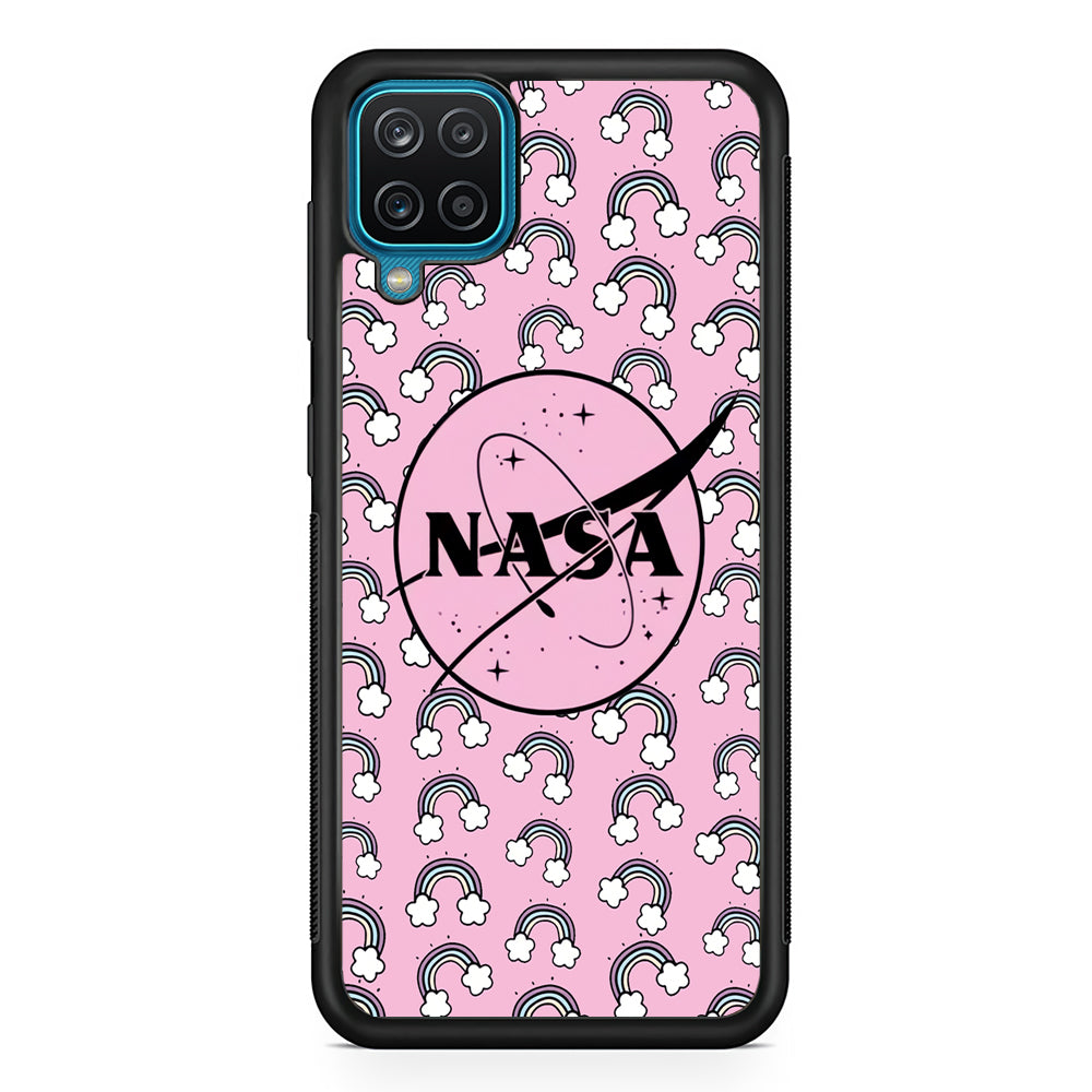 Nasa and Rainbow Features Samsung Galaxy A12 Case