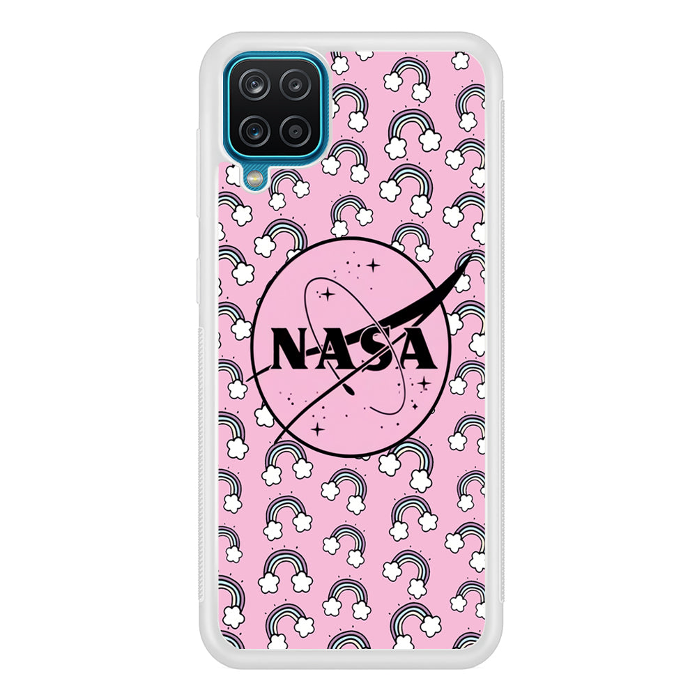 Nasa and Rainbow Features Samsung Galaxy A12 Case