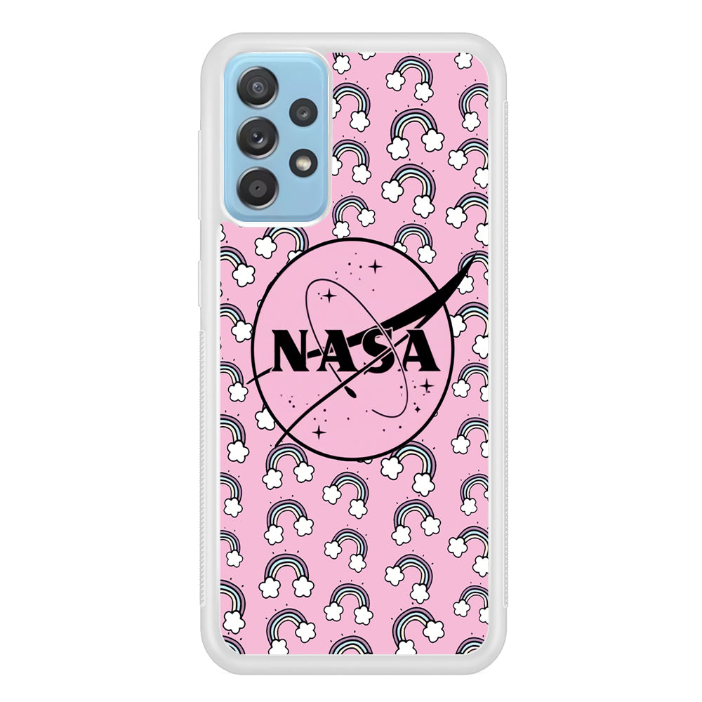 Nasa and Rainbow Features Samsung Galaxy A72 Case