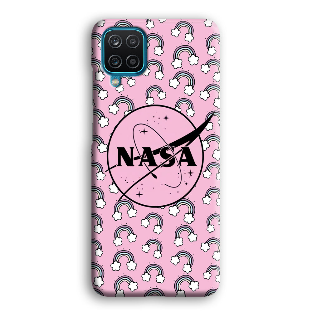 Nasa and Rainbow Features Samsung Galaxy A12 Case