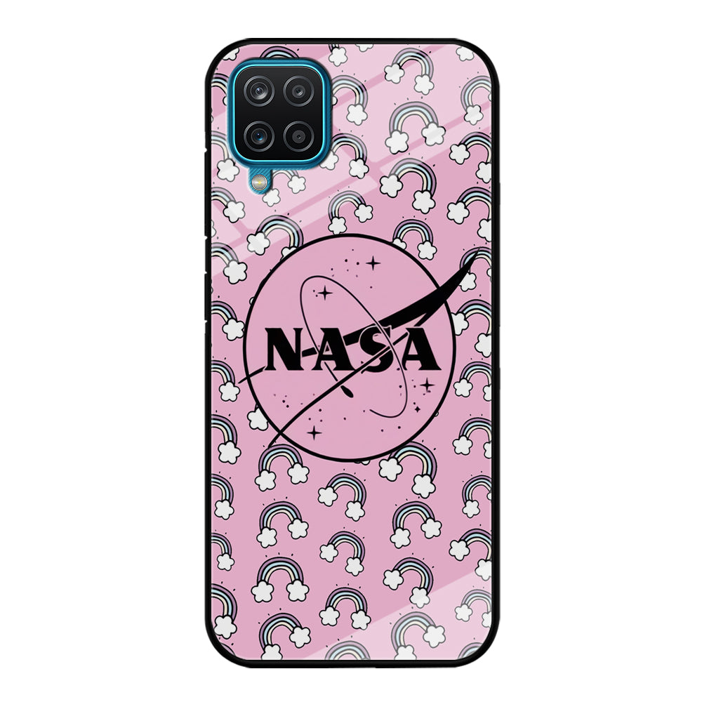 Nasa and Rainbow Features Samsung Galaxy A12 Case