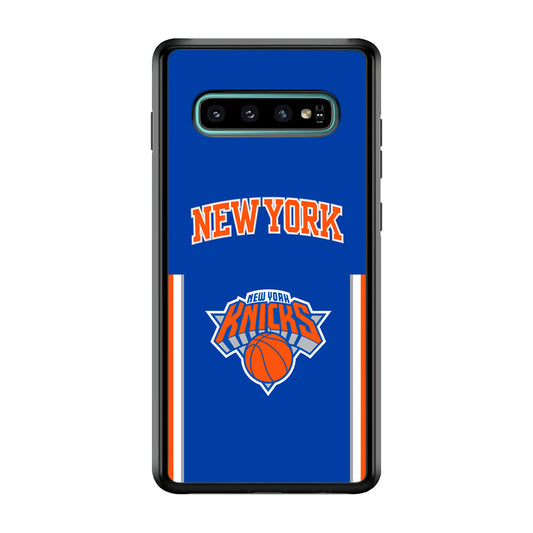 New York Knicks Bold of Blue Samsung Galaxy S10 Plus Case