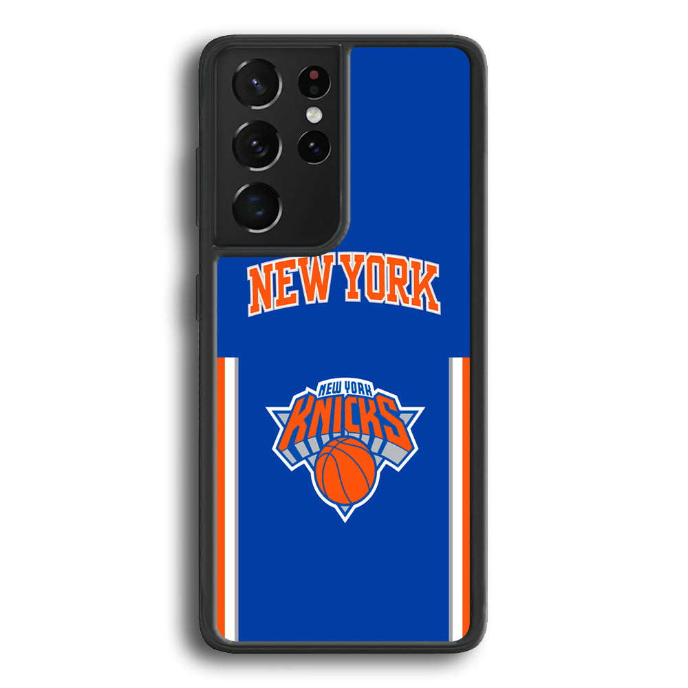 New York Knicks Bold of Blue Samsung Galaxy S21 Ultra Case