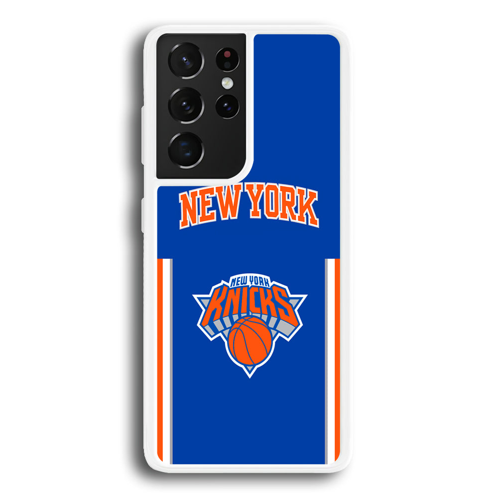 New York Knicks Bold of Blue Samsung Galaxy S21 Ultra Case