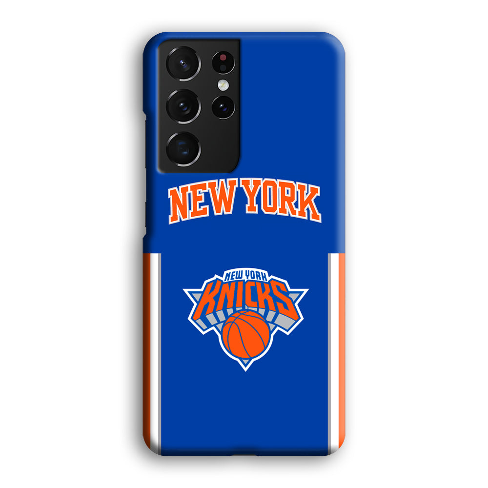 New York Knicks Bold of Blue Samsung Galaxy S21 Ultra Case