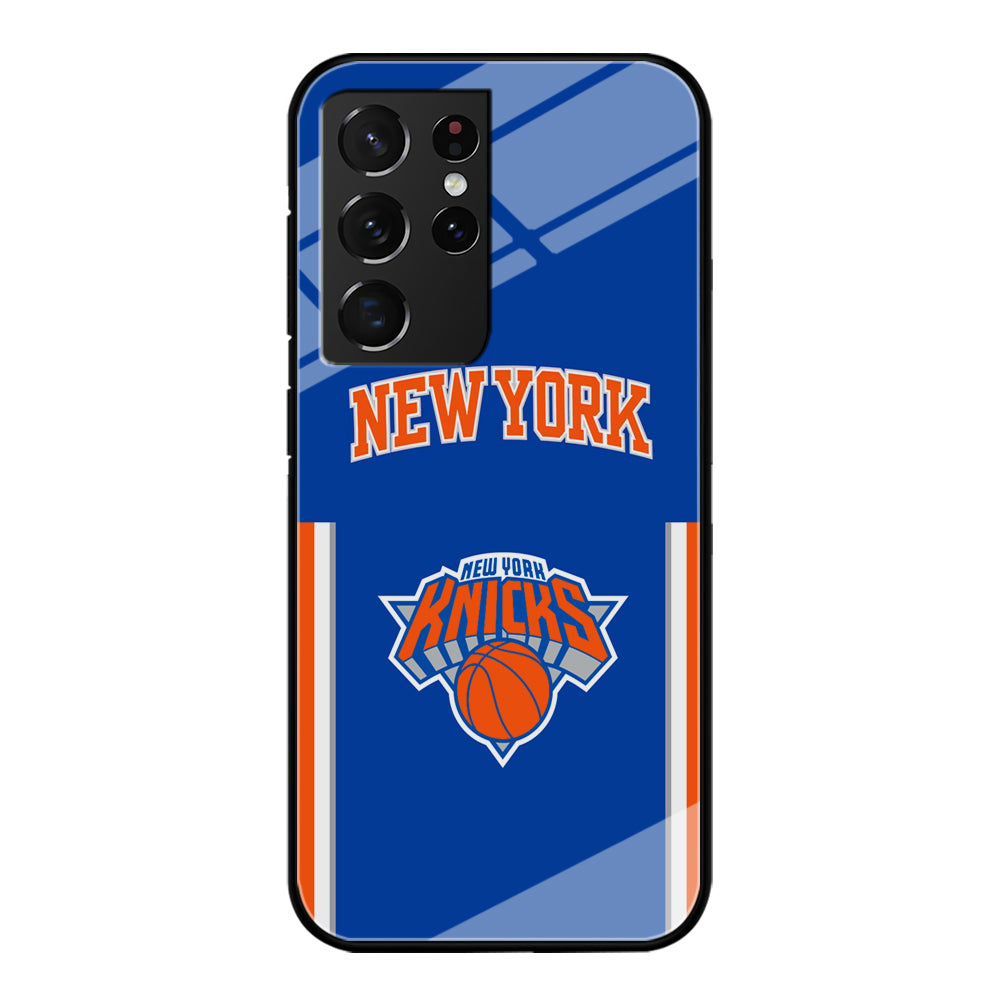 New York Knicks Bold of Blue Samsung Galaxy S21 Ultra Case