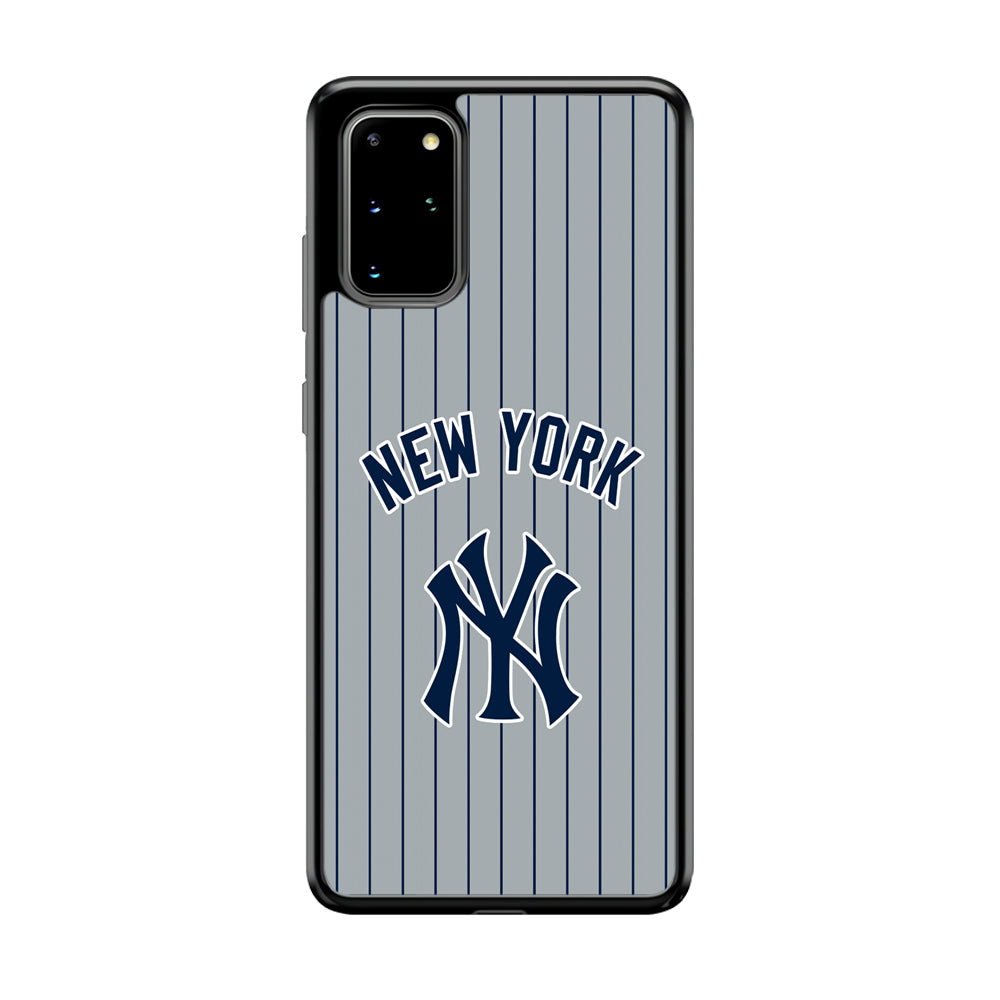 New York Yankees Curves Line Jersey Samsung Galaxy S20 Plus Case