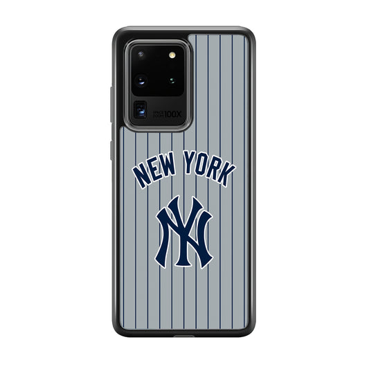 New York Yankees Curves Line Jersey Samsung Galaxy S20 Ultra Case