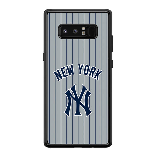 New York Yankees Curves Line Jersey Samsung Galaxy Note 8 Case